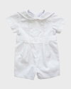 Florence Eiseman Boy's Pique One Piece Shortall In White