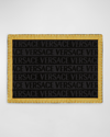 Versace Allover Bath Mat In Black