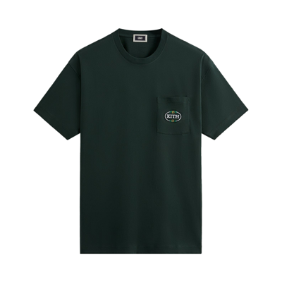 Pre-owned Kith Ny Rose Pocket Tee 'stadium' In Green