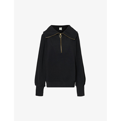 Varley Vine Half Zip Pullover In Black