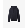 Reiss Mens Blue Smoke Holland Wool Knit Hoody