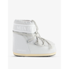 Moon Boot Classic Low 2 Water Repellent Nylon Boot In Glacier Grey