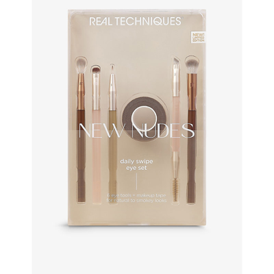 Real Techniques New Nudes Daily Swipe Limited-edition Gift Set In Brown