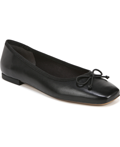 Franco Sarto Abigail Dress Flats In Black Leather