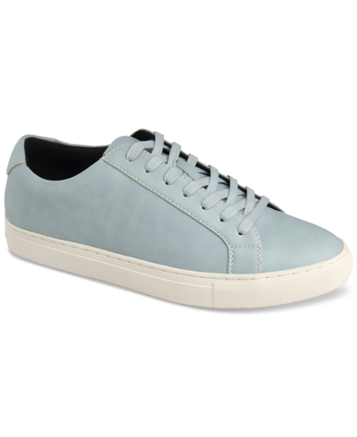 Alfani Men's Grayson Suede Lace-up Sneakers, Created For Macy's In Light,pastel Blue