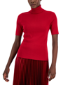 ANNE KLEIN PETITE ELBOW-SLEEVE TURTLENECK SWEATER