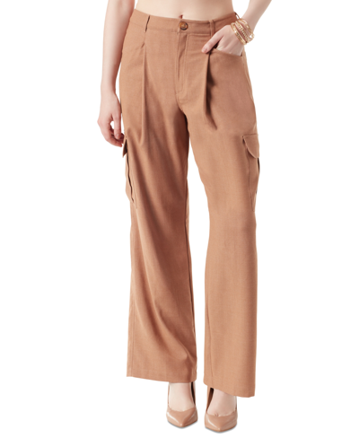 Jessica Simpson Women's Jenna Pleated-waist Cargo Pants In Brownie