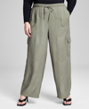 AND NOW THIS TRENDY PLUS SIZE DRAWSTRING-WAIST CARGO PANTS