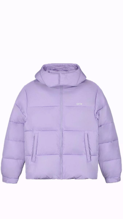 Arte Antwerp Joey Puffer Jacket In Viola