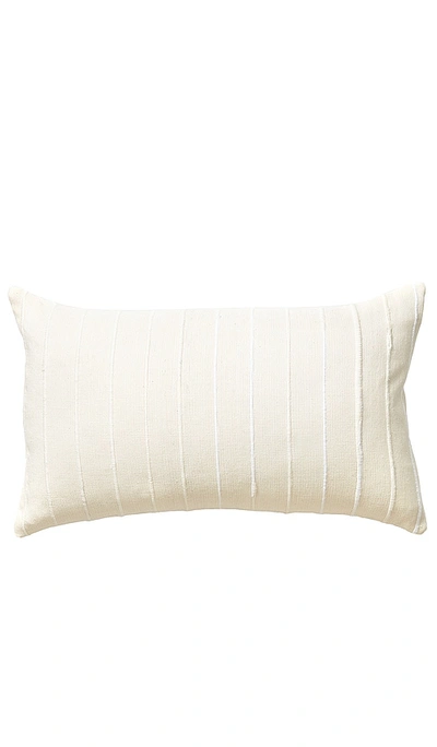 Minna Recycled Stripe Lumbar Pillow In 크림