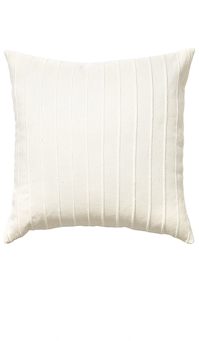 Minna Recycled Stripe Pillow In 크림