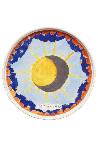 In The Roundhouse Tatiana Alida Moon Plate In Multi