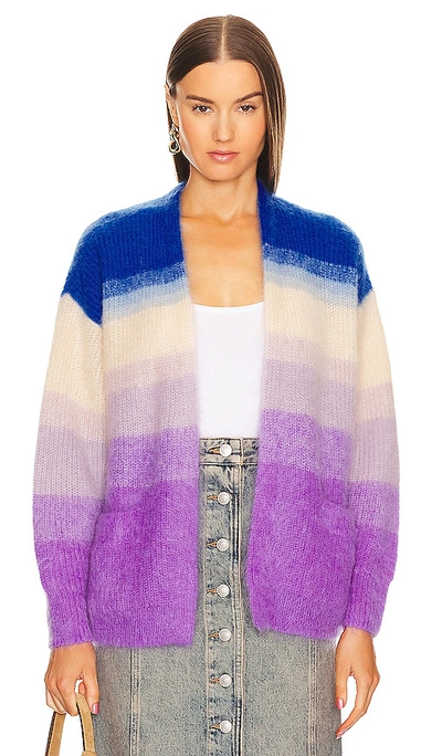 Isabel Marant Étoile Dana Cardigan In Blue & Purple