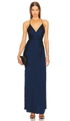 Michael Costello X Revolve Seira Gown In Navy