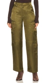 Rag & Bone Cailyn Overalls Casual Pants In Army Green