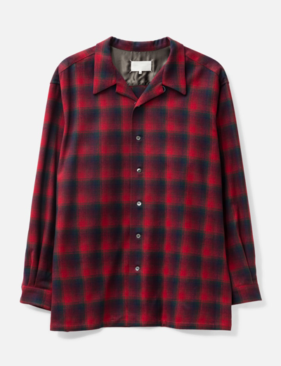 Maison Margiela Pendleton Shirt In Rojo