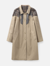 Maison Margiela Pendleton Reversible Trench Coat In Beige
