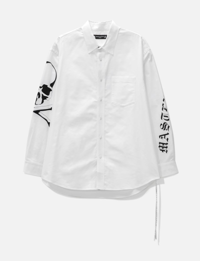 Mastermind Japan Logo-print Cotton Shirt In White