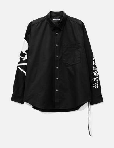 Mastermind Japan Logo-print Cotton Shirt In Black