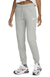 Nike Sportswear Club Fleece Joggers In Dark Grey Heather/ White