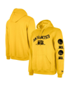 New Era Men's  Gold Golden State Warriors Big And Tall 2023/24 City Edition Pullover Hoodie In Yellow