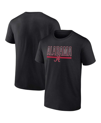 Profile Men's  Black Alabama Crimson Tide Big And Tall Team T-shirt