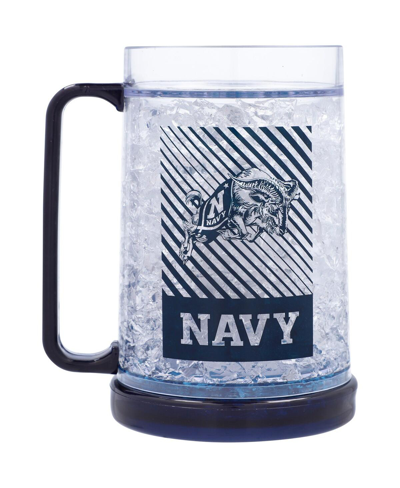 Logo Brands Navy Midshipmen 16 oz Wordmark Freezer Mug In Clear