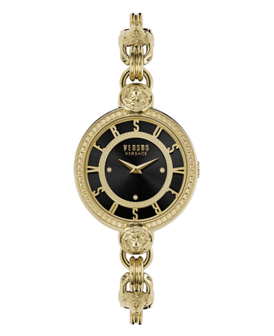 Versus Women's Les Docks Two Hand Gold-tone Stainless Steel Watch 36mm In Multi