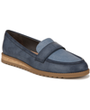 Dr. Scholl's Women's Jetset Band Loafers In Oxide Blue Faux Leather
