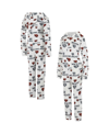 Concepts Sport Cream Chicago Bears Docket Hoodie Full-zip Union Suit In Cream