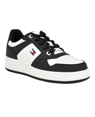 Tommy Hilfiger Men's Imbert Lace Up Fashion Sneakers In Black,white,gray