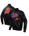 Pro Standard Men's  Black Phoenix Suns 2023/24 City Edition Satin Full-snap Jacket In Black