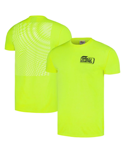 Insomniac Men's And Women's Neon Green Formula 1 2023 Las Vegas Grand Prix Mono Core T-shirt