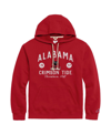 League Collegiate Wear Crimson Alabama Crimson Tide Bendy Arch Essential 2.0 Pullover Hoodie In Crimson