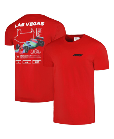 Insomniac Men's And Women's Red Formula 1 2023 Las Vegas Grand Prix Celebrate Vegas T-shirt