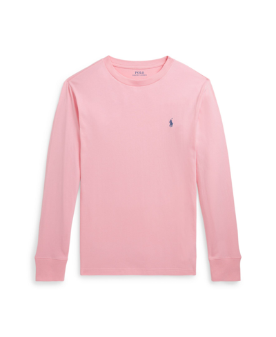 Polo Ralph Lauren Kids' Big Boys Cotton Jersey Long-sleeve T-shirt In Course Pink