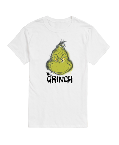 Airwaves Men's The Grinch Face Short Sleeve Tee In White