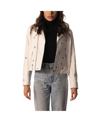 The Wild Collective White Dallas Cowboys Faux Leather Full-zip Racing Jacket In White