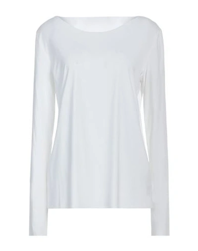 Wolford Woman T-shirt White Size L Modal, Elastane