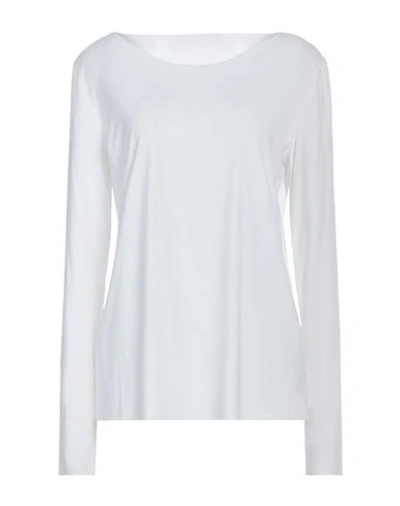 Wolford Woman T-shirt White Size L Modal, Elastane In White