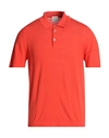 Drumohr Man Sweater Orange Size 48 Cotton, Linen