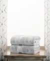 Superior Highly Absorbent Egyptian Cotton 2-piece Ultra Plush Solid Bath Towel Set In Silver