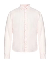 Rossopuro Man Shirt Light Pink Size 16 Linen