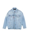 Dsquared2 Toddler Girl Denim Outerwear Blue Size 6 Cotton, Elastane In Blue