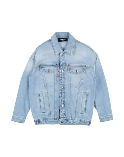 Dsquared2 Babies'  Toddler Girl Denim Outerwear Blue Size 6 Cotton, Elastane