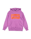 Msgm Toddler Sweatshirt Mauve Size 6 Cotton In Purple