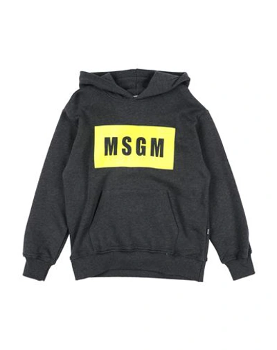 Msgm Babies'  Toddler Sweatshirt Lead Size 6 Cotton In Grey