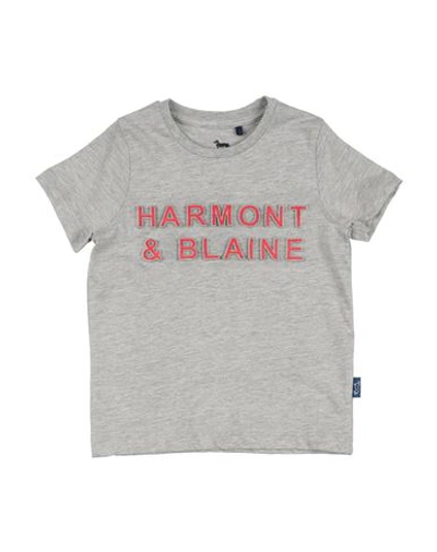 Harmont & Blaine Babies'  Toddler Boy T-shirt Grey Size 4 Cotton, Polyester