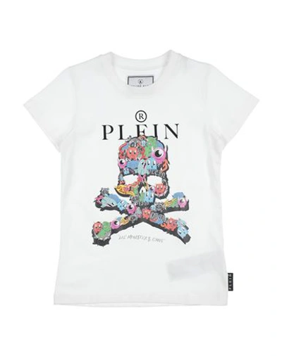 Philipp Plein Babies'  Toddler Boy T-shirt White Size 6 Cotton, Elastane