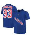 OUTERSTUFF BIG BOYS MIKA ZIBANEJAD BLUE NEW YORK RANGERS PLAYER NAME AND NUMBER T-SHIRT